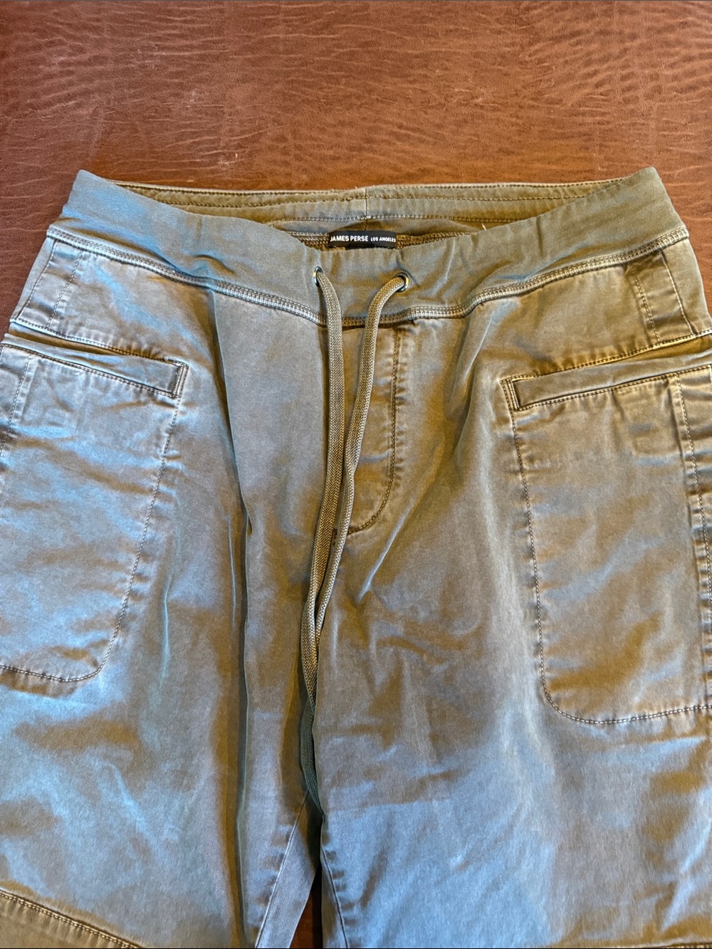 James Perse women’ Olive Drawstring Cargo Pants